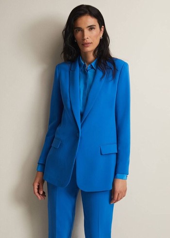 Phase Eight Brinley Cobalt Jackets Deep Blue Canada | UALVKR-187